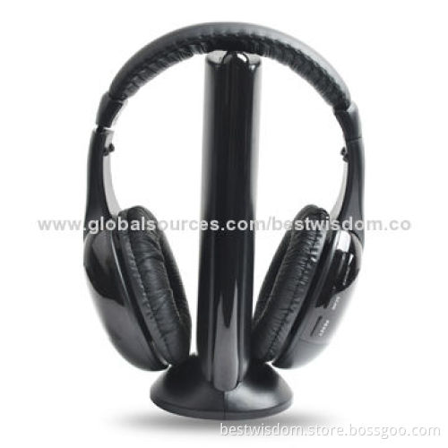 Wireless Headphone, Powerful Heavy Bass, Leather Headband, Comfortable for Wearing